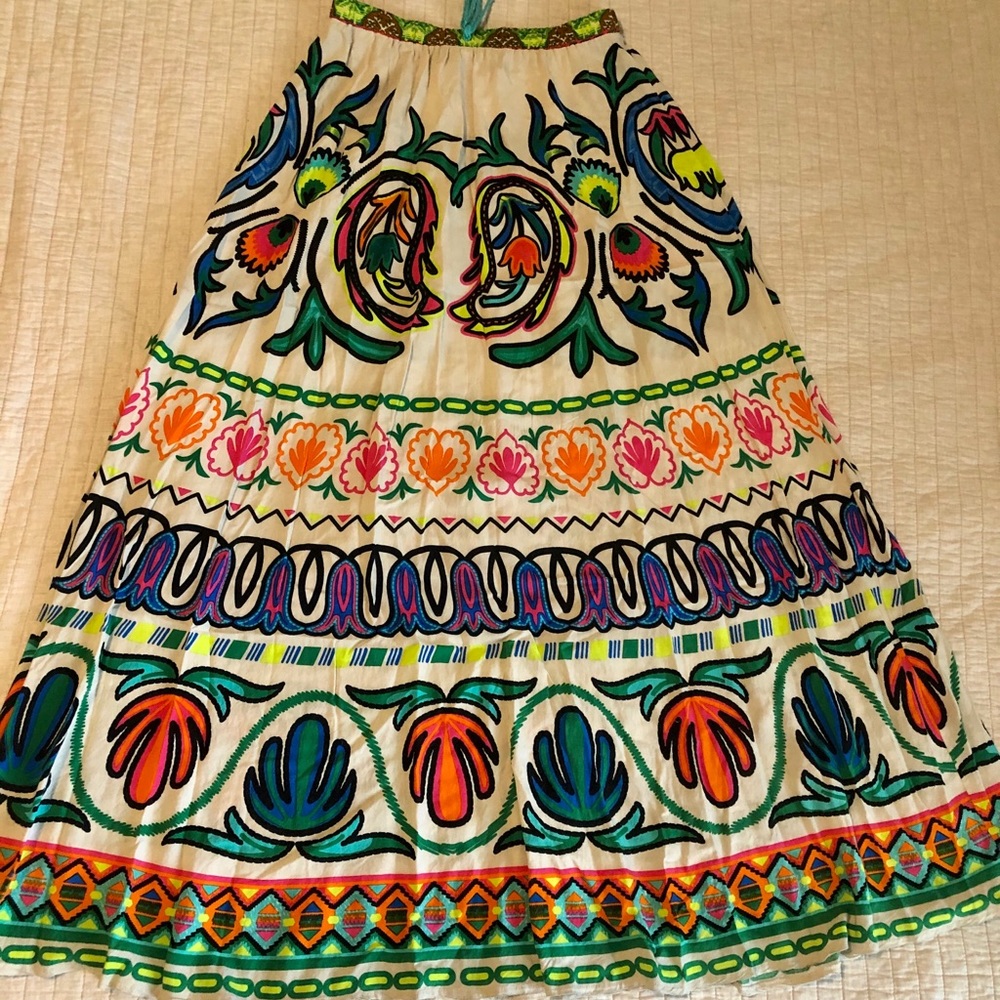 Colorful full skirt